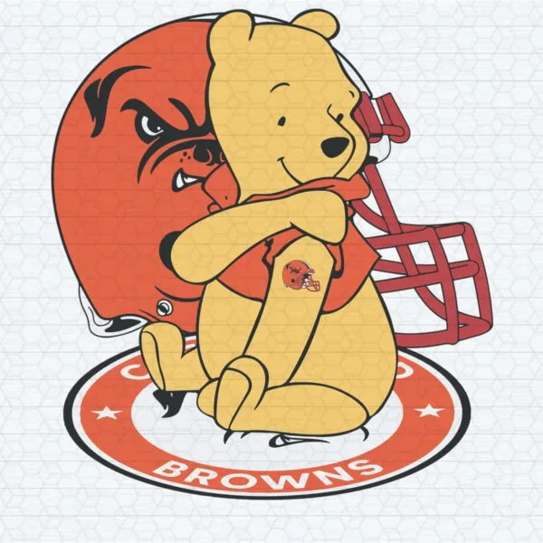 playful and nostalgic, combining cartoonish elements with sports themes Browns classic SVG design showing joy and nostalgia for Cricut and Silhouette cutting machines