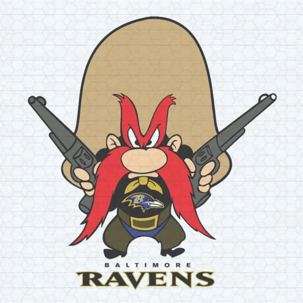 Yosemite Sam Baltimore Ravens SVG Clipart