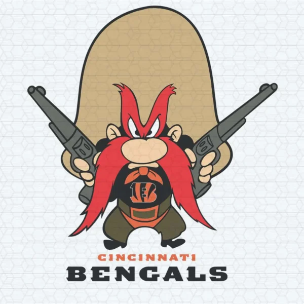 bold and playful with a vintage cartoon aesthetic Bengals classic SVG design showing excitement and camaraderie for Cricut and Silhouette cutting machines