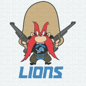 bold and playful with a vintage cartoon influence Lions classic SVG design showing excitement and camaraderie for Cricut and Silhouette cutting machines