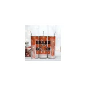 Chicago Bears Inflated Puff Skinny Tumbler 20Oz PNG File