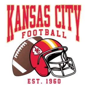 vintage with bold elements Chiefs helmet SVG design showing excitement and pride for Cricut and Silhouette cutting machines