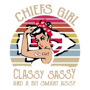 vintage with a bold and playful aesthetic Chiefs retro SVG design showing pride and empowerment for Cricut and Silhouette cutting machines