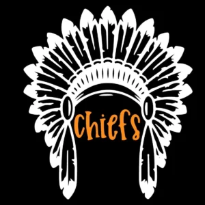 vintage with bold elements Chiefs bold SVG design showing pride for Cricut and Silhouette cutting machines