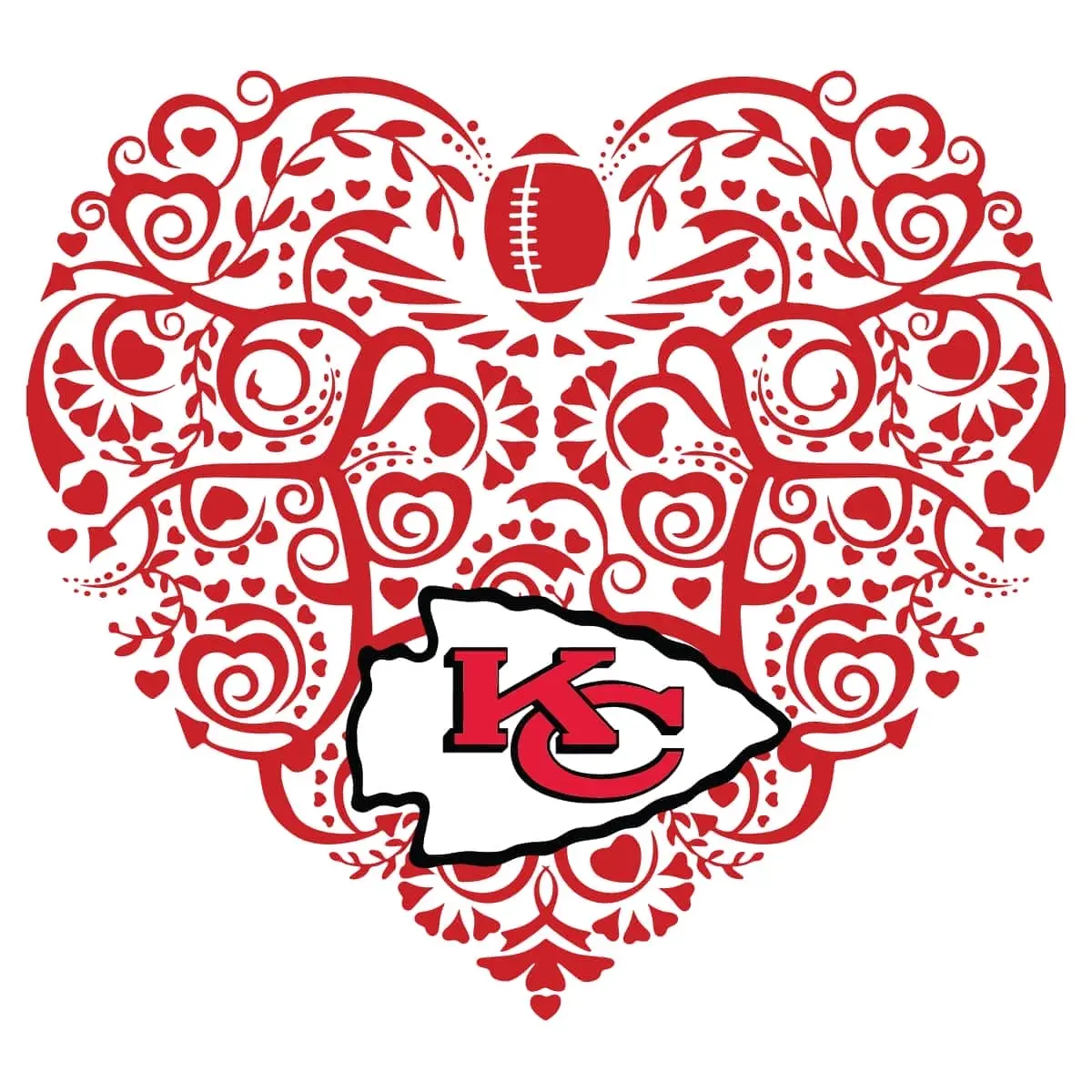 vintage with a modern twist, featuring intricate details Chiefs classic SVG design showing excitement and pride for Cricut and Silhouette cutting machines