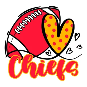 modern and bold with playful elements Chiefs classic SVG design showing excitement and pride for Cricut and Silhouette cutting machines