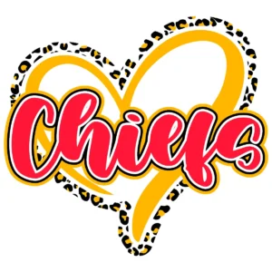 modern with a playful twist, incorporating bold elements and a vibrant aesthetic Chiefs classic SVG design showing excitement and pride for Cricut and Silhouette cutting machines