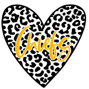modern with a playful twist Chiefs classic SVG design showing excitement for Cricut and Silhouette cutting machines