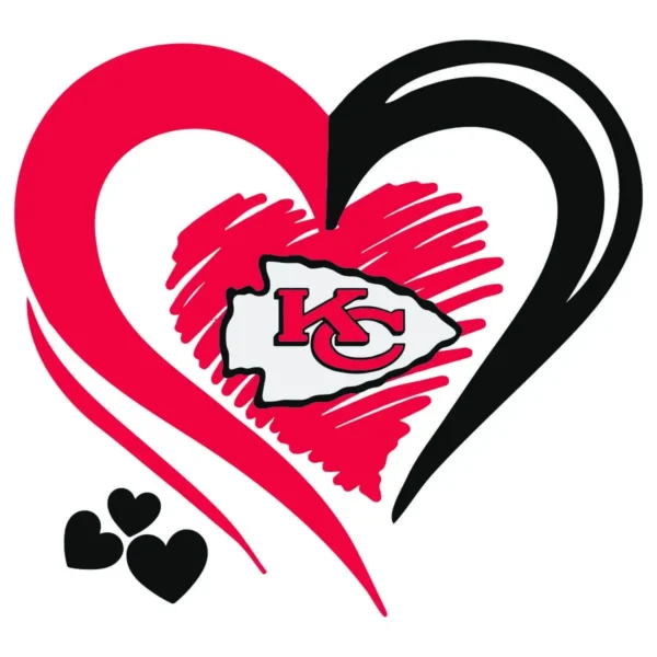 modern with a playful twist, incorporating elements of love and team spirit Chiefs classic SVG design showing excitement and pride for Cricut and Silhouette cutting machines