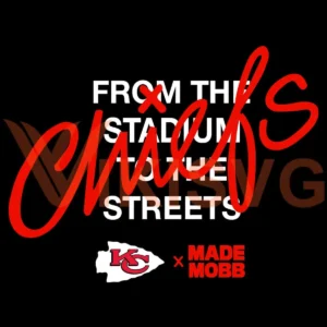 modern and bold with a streetwear influence Chiefs classic SVG design showing excitement and pride for Cricut and Silhouette cutting machines