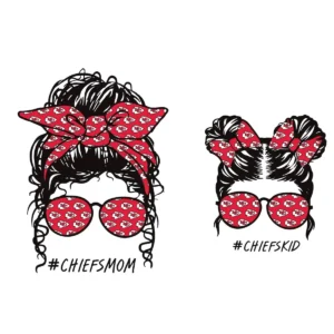 modern and bold with playful elements Chiefs classic SVG design showing excitement and pride for Cricut and Silhouette cutting machines
