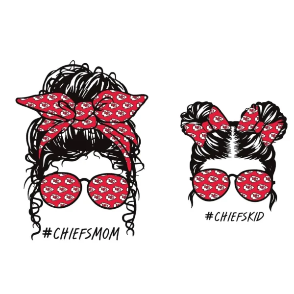 modern and bold with playful elements Chiefs classic SVG design showing excitement and pride for Cricut and Silhouette cutting machines