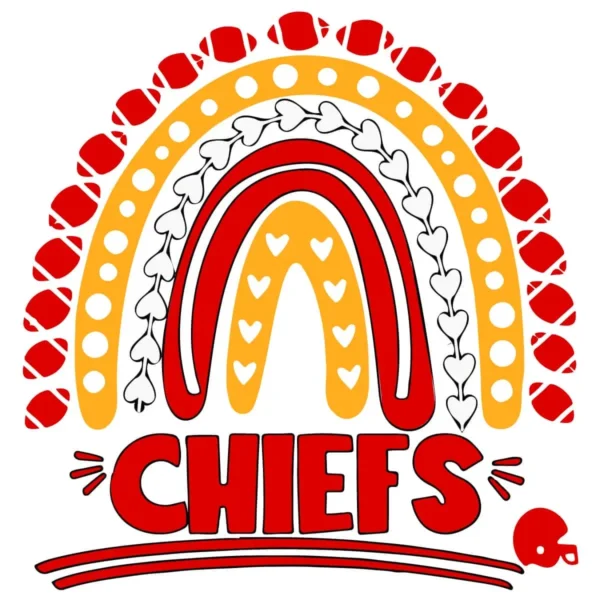 vintage and bold with playful elements Chiefs helmet SVG design showing excitement and pride for Cricut and Silhouette cutting machines