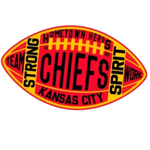bold and modern with a vintage touch Chiefs classic SVG design showing excitement and pride for Cricut and Silhouette cutting machines