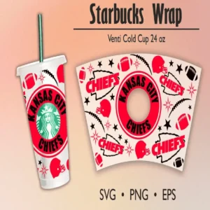 bold and modern with a playful twist Chiefs classic SVG design showing excitement and pride for Cricut and Silhouette cutting machines