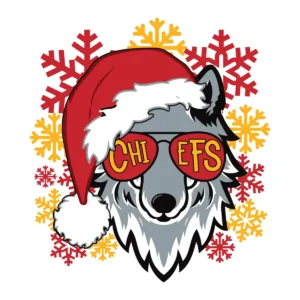 playful and modern with a festive twist Chiefs classic SVG design showing joy and excitement for Cricut and Silhouette cutting machines