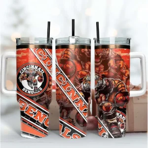 bold and modern with a vintage touch Bengals mascot SVG design showing excitement and pride for Cricut and Silhouette cutting machines