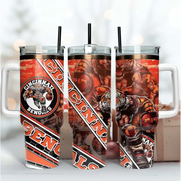 bold and modern with a vintage touch Bengals mascot SVG design showing excitement and pride for Cricut and Silhouette cutting machines