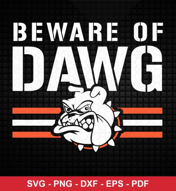 modern cartoon style with bold typography NFL classic design expressing warning/pride for Cricut and Silhouette cutting machines