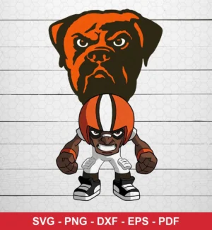 modern cartoon style with bold lines and exaggerated features NFL logo design expressing team pride and aggression for Cricut and Silhouette cutting machines