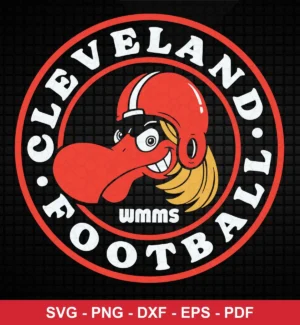 cartoon, bold, modern sports logo style NFL mascot design expressing team pride for Cricut and Silhouette cutting machines
