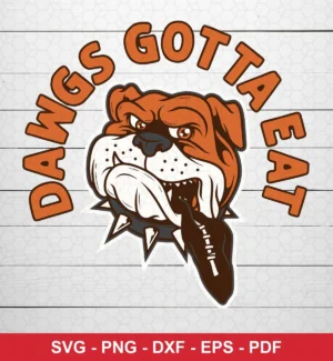 cartoon, bold mascot illustration with modern typography NFL mascot design expressing team pride and toughness for Cricut and Silhouette cutting machines