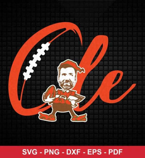 cartoon, caricature style with bold team colors and playful elements NFL classic design expressing team pride and playful spirit for Cricut and Silhouette cutting machines