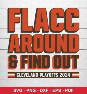 bold, modern typography-focused design with a clean background and strong team color emphasis NFL classic design expressing team pride and playoff excitement for Cricut and Silhouette cutting machines