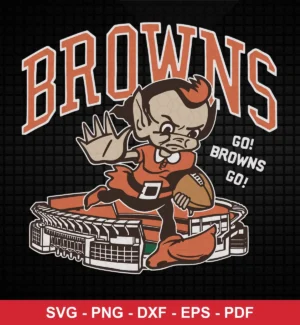 vintage cartoon style with bold outlines and retro typography NFL mascot design expressing team pride and enthusiasm for Cricut and Silhouette cutting machines