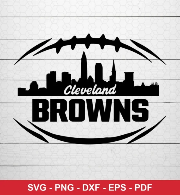 modern minimalist silhouette NFL classic design expressing team pride for Cricut and Silhouette cutting machines