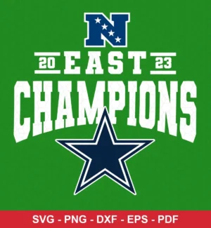 modern, clean sports graphic Cowboys classic design expressing celebration/pride for Cricut and Silhouette cutting machines