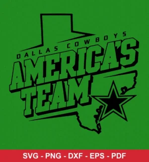 bold, modern typography with a minimalistic graphic outline Cowboys bold design expressing pride for Cricut and Silhouette cutting machines