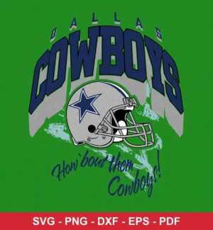 modern sports graphic with bold typography and clean vector illustration Cowboys helmet design expressing team pride and e...