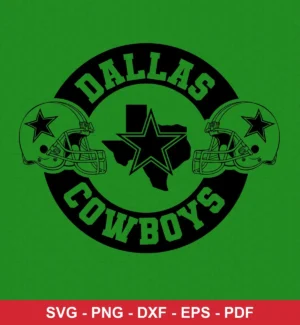minimalist, vintage-inspired logo design Cowboys logo design expressing team pride for Cricut and Silhouette cutting machines