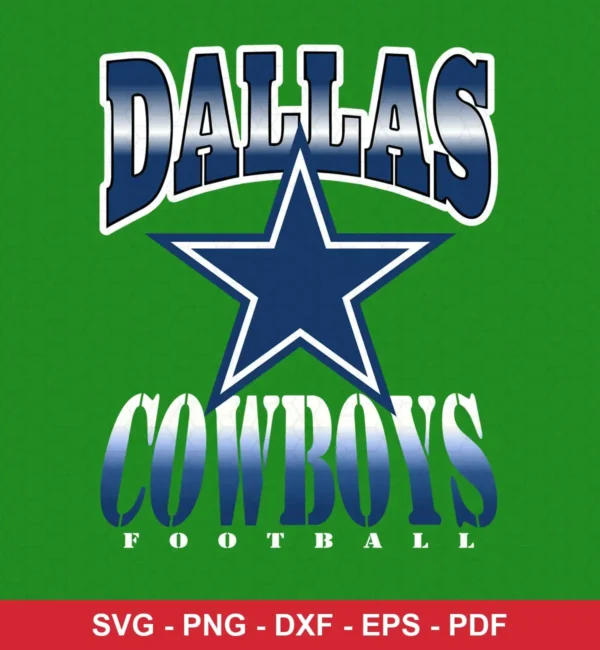 modern, clean, and straightforward logo design Cowboys logo design expressing team pride for Cricut and Silhouette cutting...