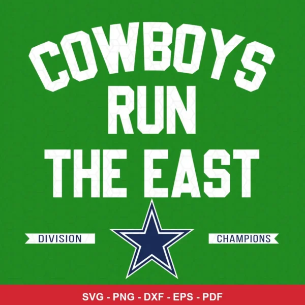 minimalist, text-based with team logo emphasis Cowboys classic design expressing pride/celebration for Cricut and Silhouet...