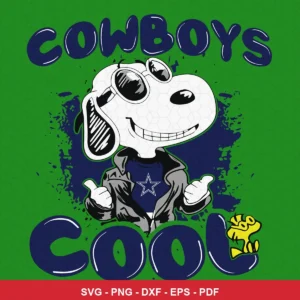 modern cartoon Cowboys mascot design expressing positive, coolness for Cricut and Silhouette cutting machines
