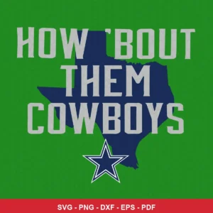 minimalist, modern with bold typography and simple shapes Cowboys classic design expressing team pride for Cricut and Silh...