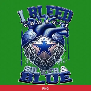 modern digital illustration with a detailed anatomical heart and bold typography Cowboys classic design expressing team pr...