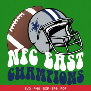 modern, clean, and straightforward sports graphic Cowboys helmet design expressing pride and celebration featuring footbal...