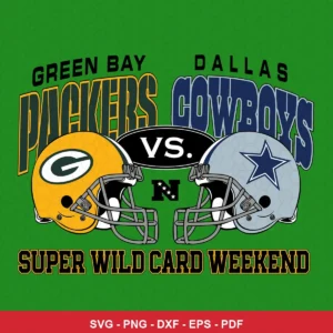 modern, clean sports graphic with bold typography and realistic helmet illustrations Cowboys rivalry design expressing neu...
