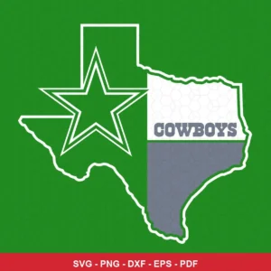 modern minimalist with geometric and state outline elements Cowboys logo design expressing neutral/pride for Cricut and Si...