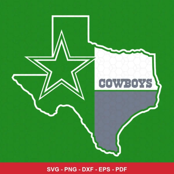 modern minimalist with geometric and state outline elements Cowboys logo design expressing neutral/pride for Cricut and Si...