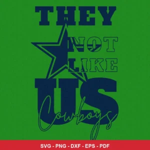 modern, bold typography with a clean and simple layout Cowboys bold design expressing team pride for Cricut and Silhouette...