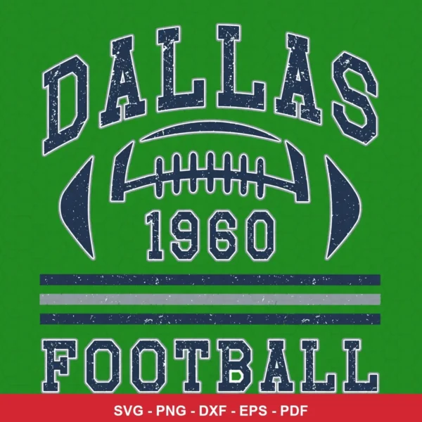 vintage, distressed typography with classic football iconography Cowboys vintage design expressing nostalgia and team prid...