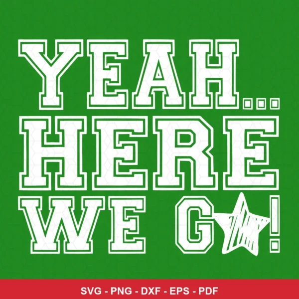 bold collegiate typography on a solid green background, minimalistic and modern with a slight vintage sports vibe Cowboys ...
