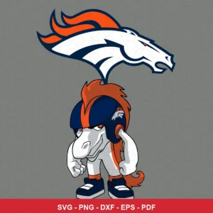 modern cartoon style with bold lines and vibrant colors NFL logo design expressing team pride and confidence for Cricut an...