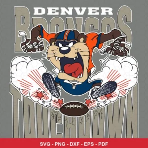 cartoon, modern, dynamic sports illustration NFL classic design expressing excitement and celebration for Cricut and Silho...