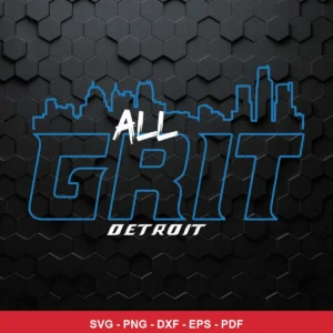 modern minimalist with a focus on typography and city skyline outline NFL classic design expressing pride and grit for Cri...