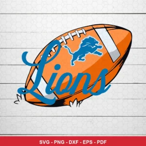 modern cartoon style with bold colors and clean lines NFL logo design expressing team pride featuring football for Cricut ...